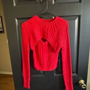 Brand new cable knit 2 piece sweater